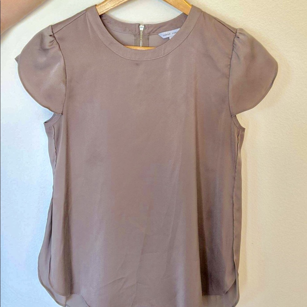 Silk Blouse - mocha ☕️